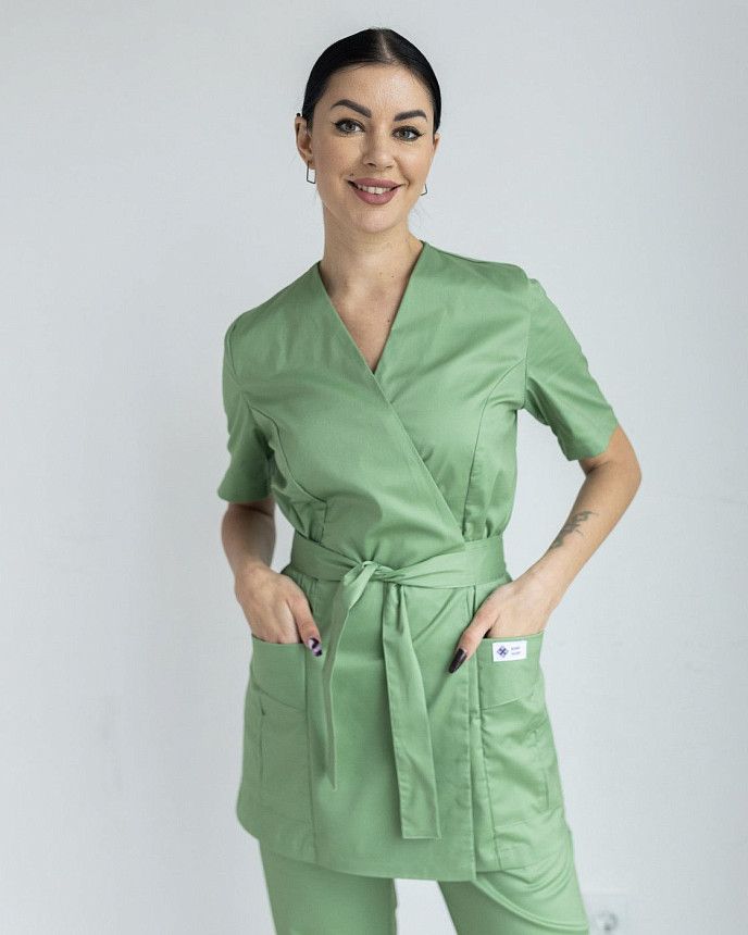 Медицинский костюм женский Киото авокадо 3