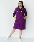 Медицинский халат женский Валери фиолетовый +SIZE 7