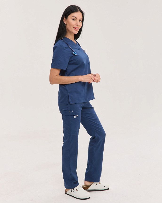 Медичний костюм жіночий Бристоль синій 2