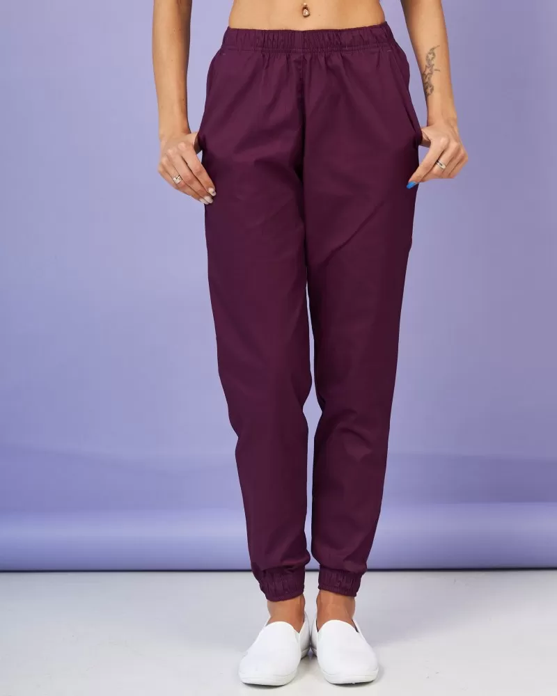 Медичні штани жіночі джогери фіолетові