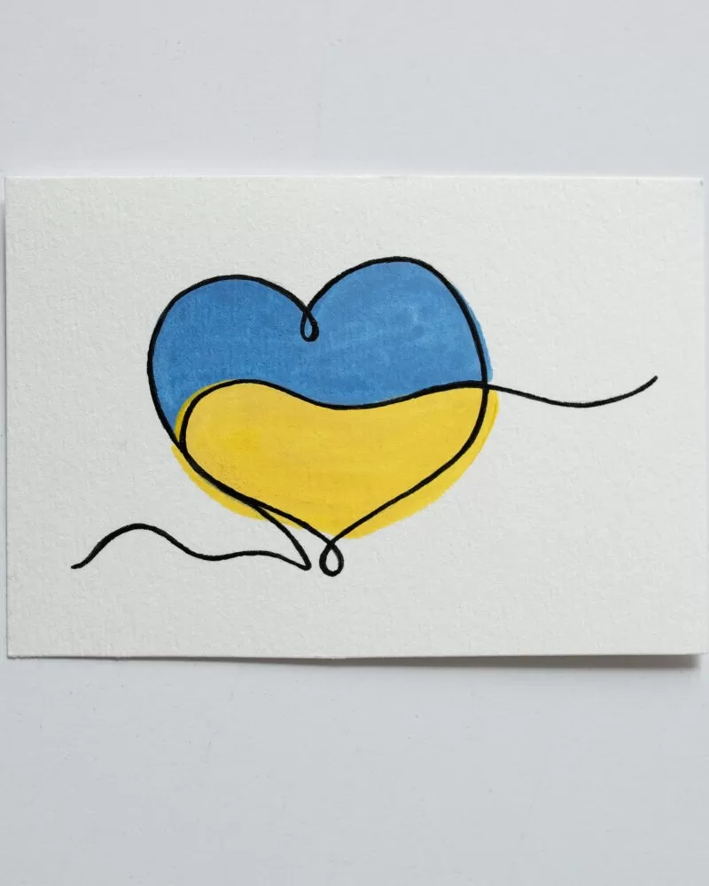 Малюнок на уніформі Українське серце #2
