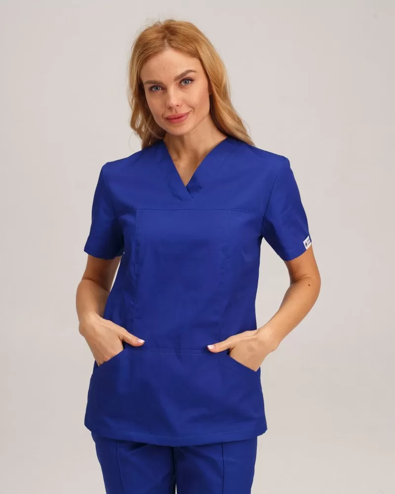 Медична сорочка жіноча Топаз електрик