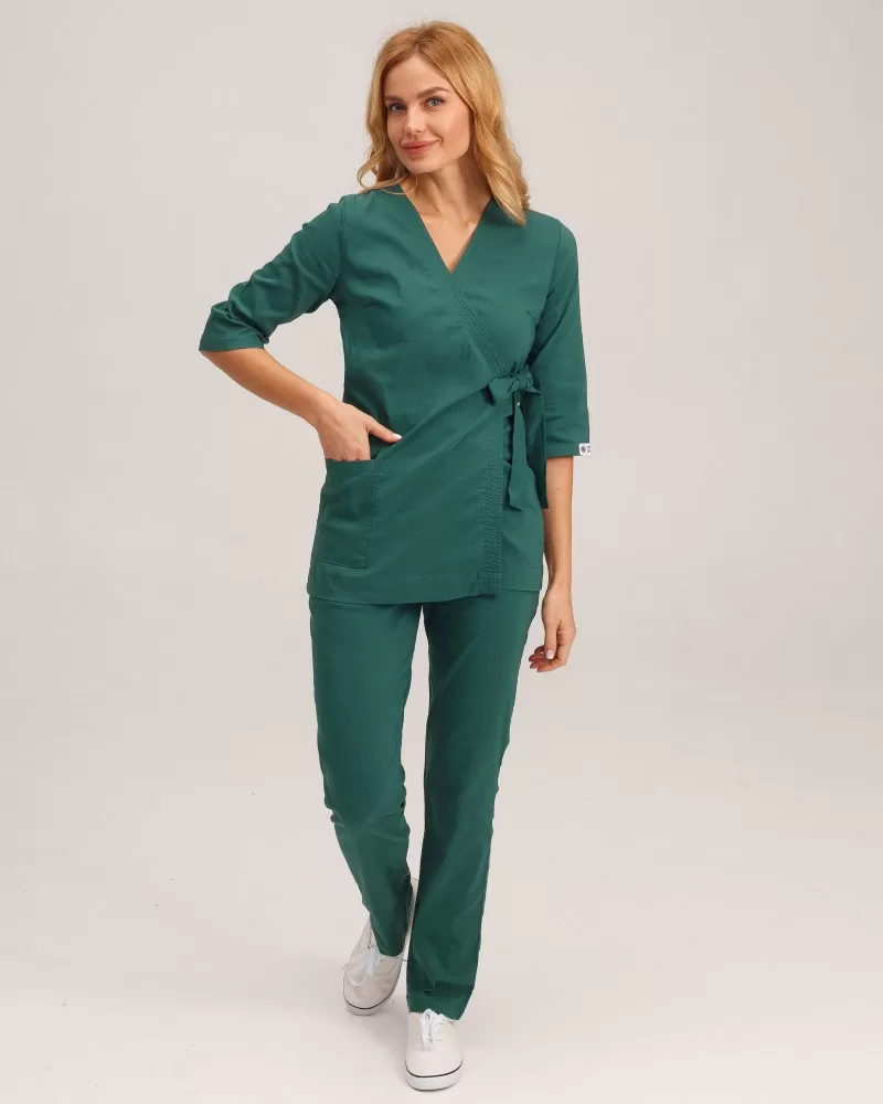 Медицинский костюм женский Шанхай зеленый