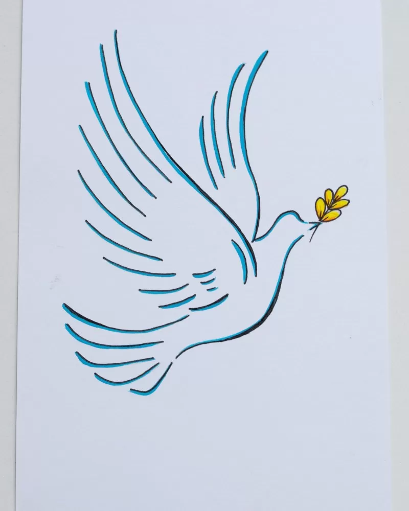 Малюнок на уніформі Голуб Миру