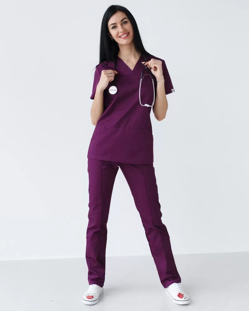 Медичний костюм жіночий Топаз фіолетовий