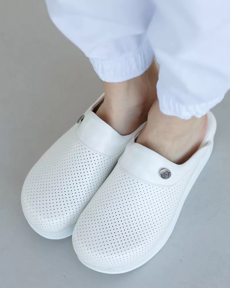 Сабо Взуття медичне жіноче сабо Pearly White з підошвою AirMax Арт